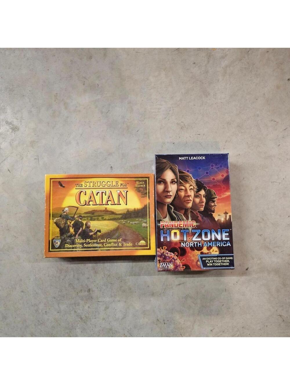 The Struggle for CATAN + Pandemic Hot Zone North America Game Lot